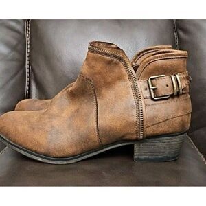 American Rag aedee Closed Toe Ankle Fashion Boots Brown Faux Women's Size 10